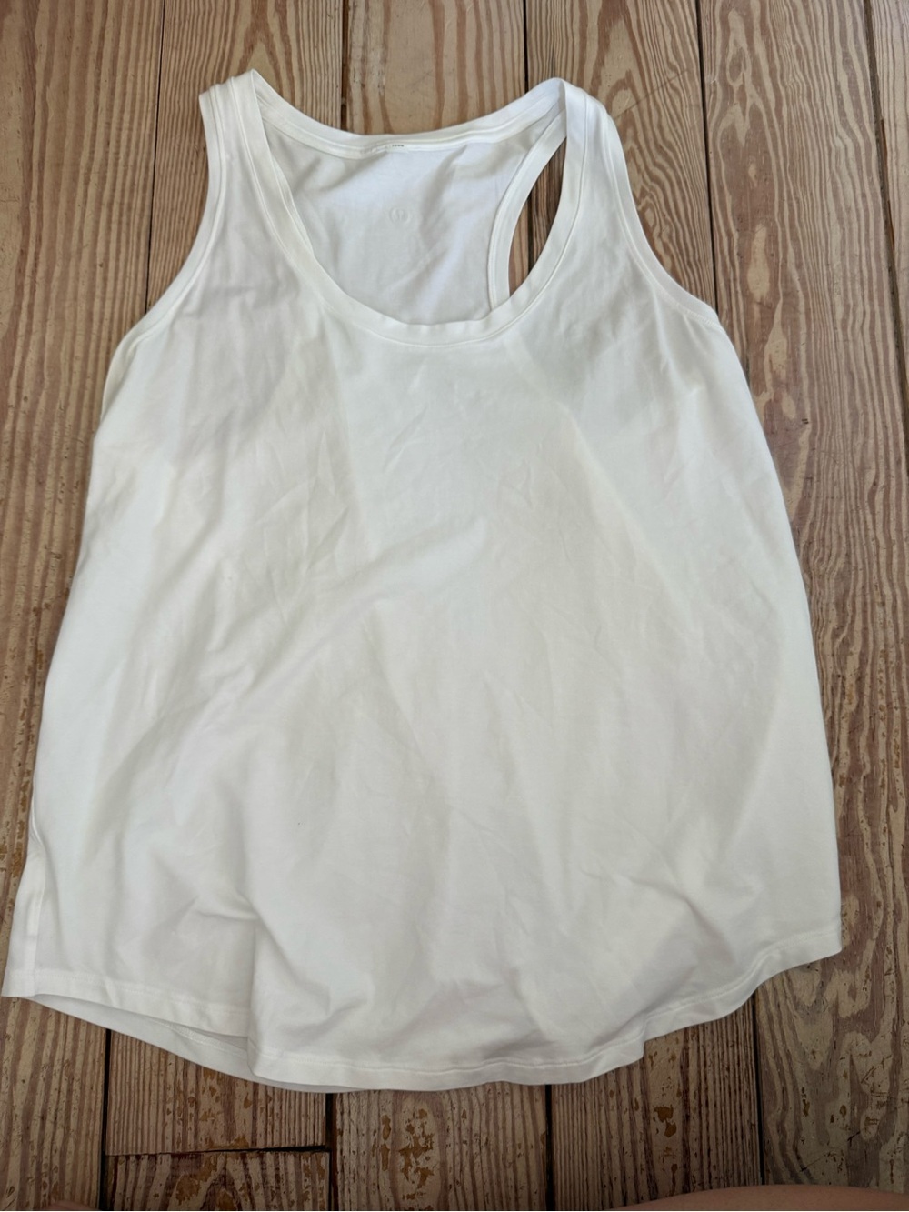 Lululemon White Racerback Tank Top size 12 so size dot